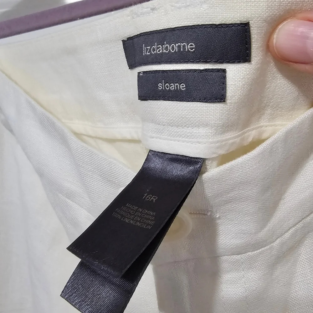 Liz Claiborne Sloan Linen Pants - Picture 4 of 7